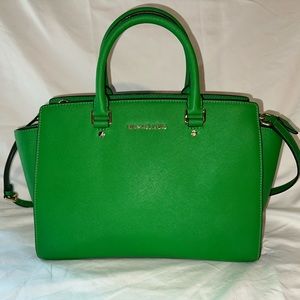 Michael Kors Gorgeous Green purse, tote, shoulder bag